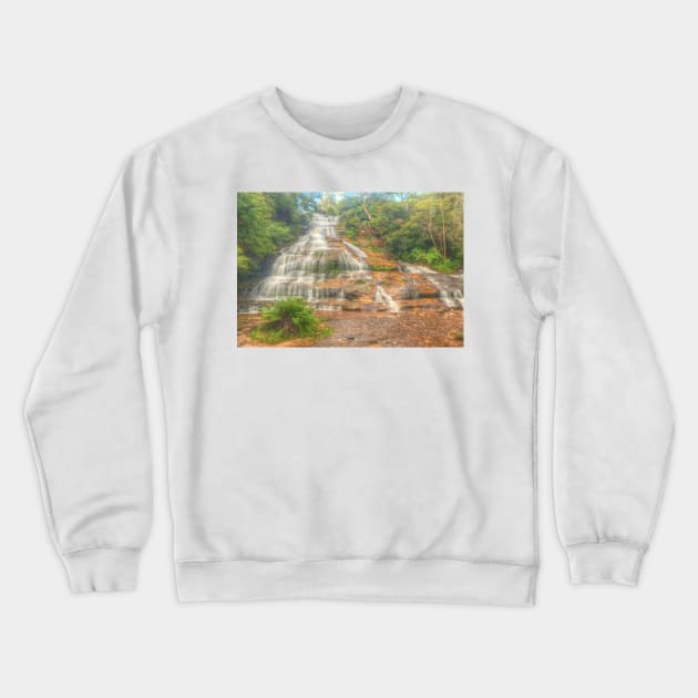 Katoomba Cascades with fern Crewneck Sweatshirt by Michaelm43